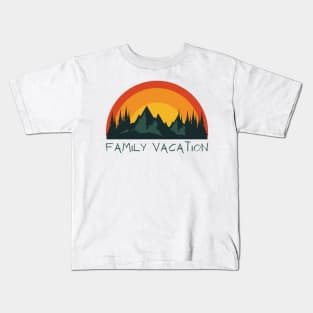 Mountain Family Vacation Kids T-Shirt